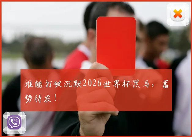 谁能打破沉默2026世界杯黑马,蓄势待发!